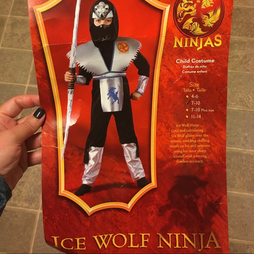 Child’s Ice Wolf Ninja Costume